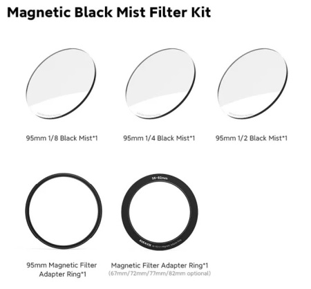 Комплект ND-фильтров Vaxis VFX 95mm Magnetic Black Mist Filter Kit