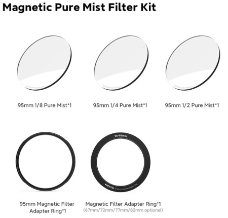 Комплект ND-фильтров Vaxis VFX 95mm Magnetic Pure Mist Filter Kit