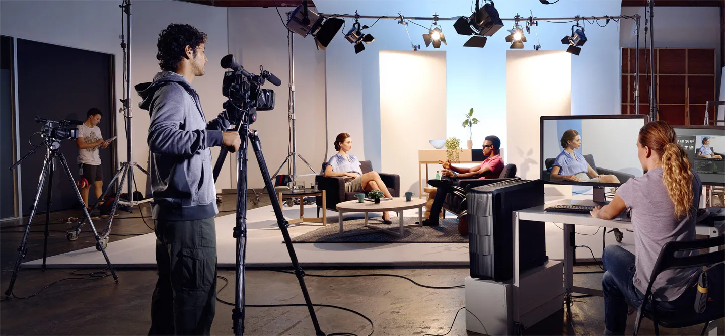 Съемочная площадка трансляции